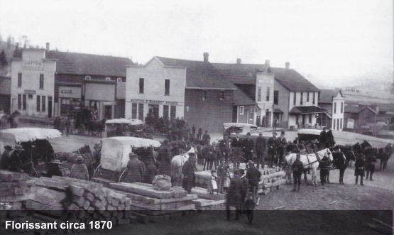 Picture of Florissant Colorado circa 1870