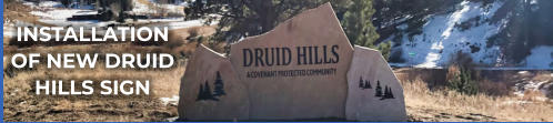 see the installation of new druid hills sign gallery