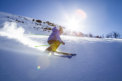 Picture of a down hill skier